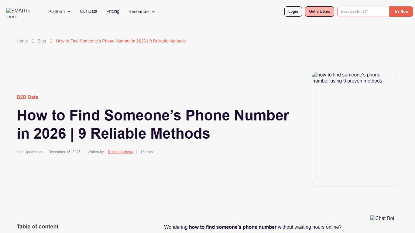 How to Find Someone’s Phone Number in 2026 9 Reliable Methods